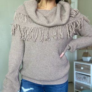 Oh My Fringe Brown Sweater